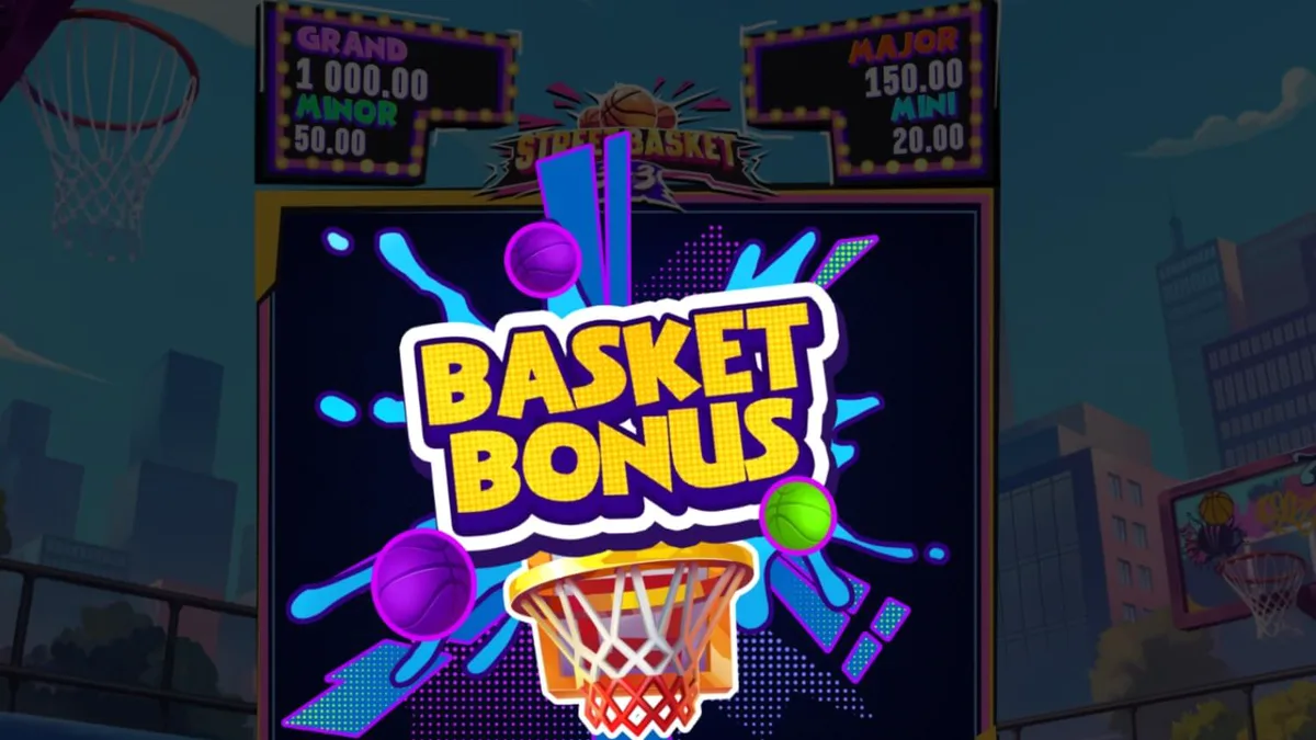 Street Basket 3x3 slot game featuring urban basketball court theme